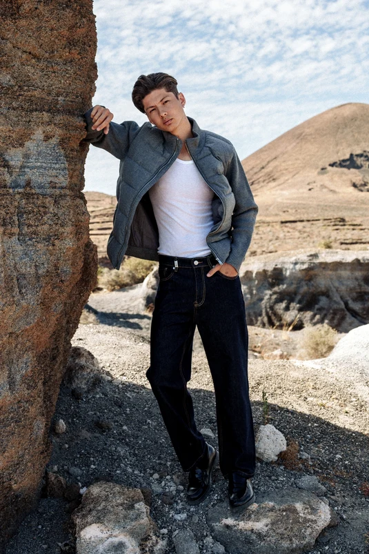 Blauwe Jean Yé van Zayne Paris uit de Horizon collectie