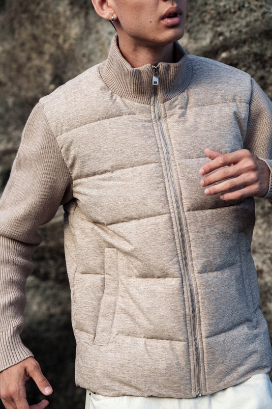 Beige Veste Timanfaya van Zayne Paris